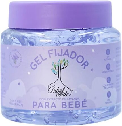 Gel Fijador para Bebé Lavanda 250 gr Árbol Verde