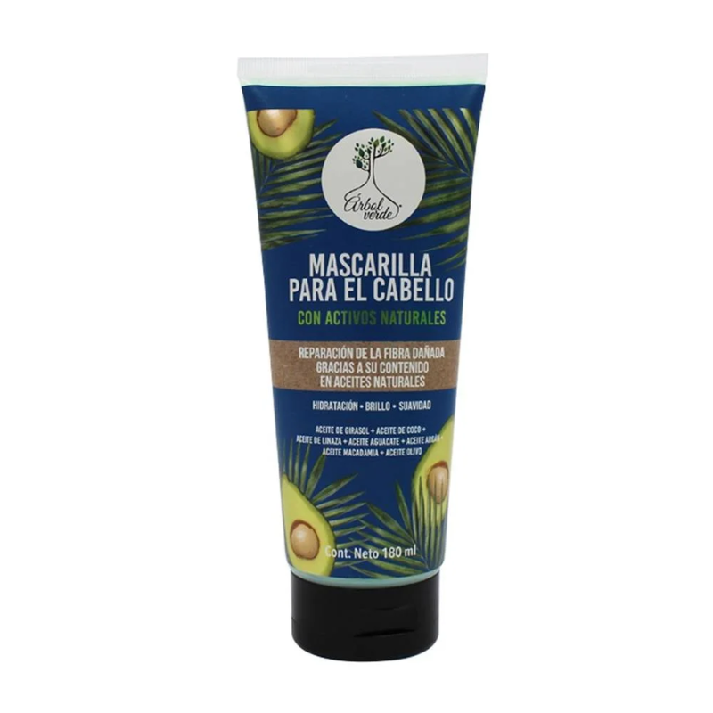 Mascarilla para Cabello Activos Naturales 180 ML Árbol Verde Mascarilla para Cabello Activos Naturales 180 ML Árbol Verde - Image 1