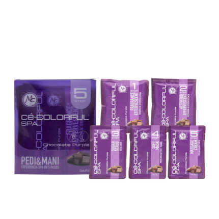 Kit Spa Pedi y Manu 5 Pasos Colorful Chocolate Purple